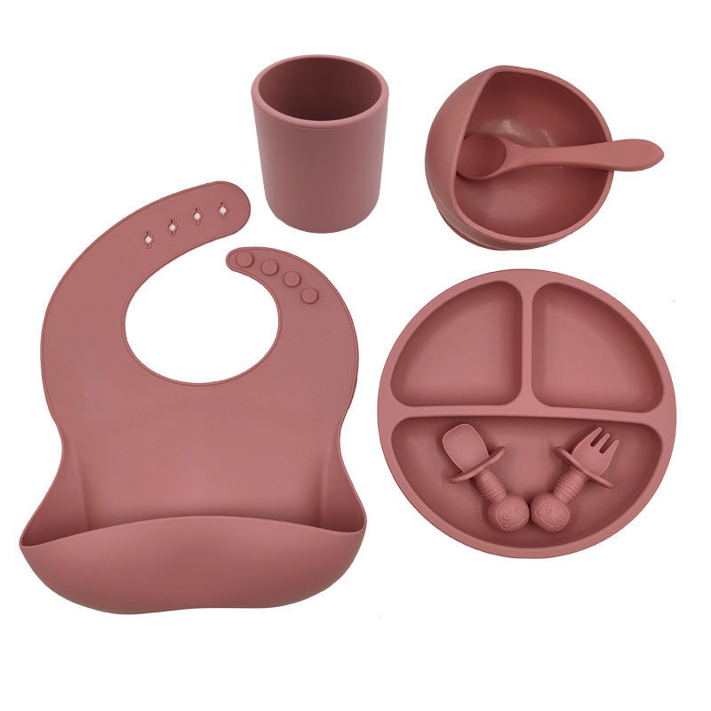 ️ Set Repas Bébé en Silicone – Complet, Sain & Facile à Nettoyer