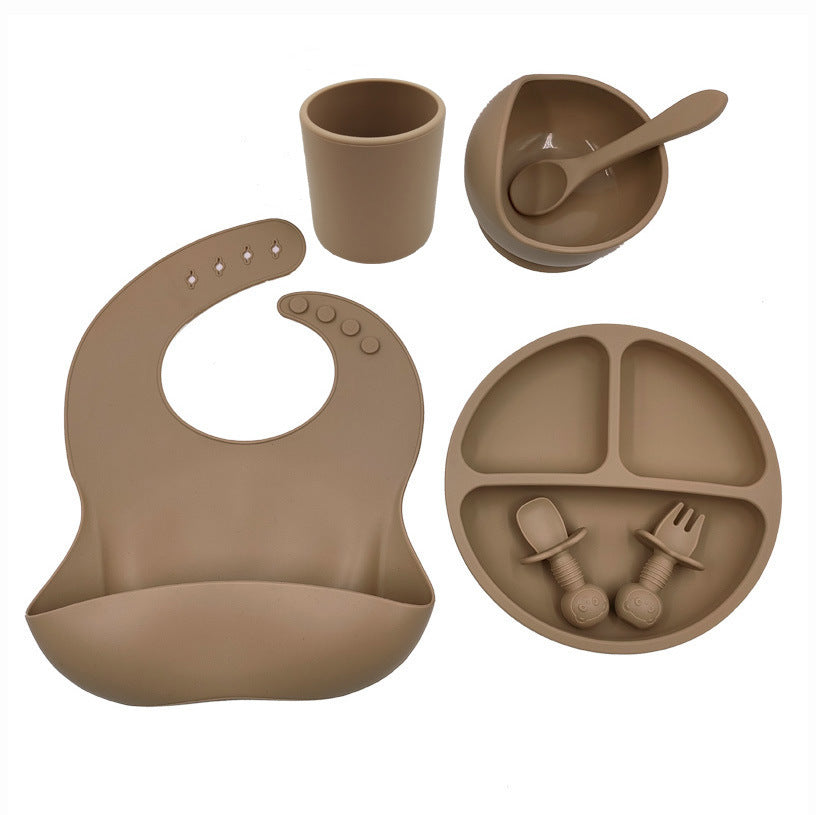️ Set Repas Bébé en Silicone – Complet, Sain & Facile à Nettoyer
