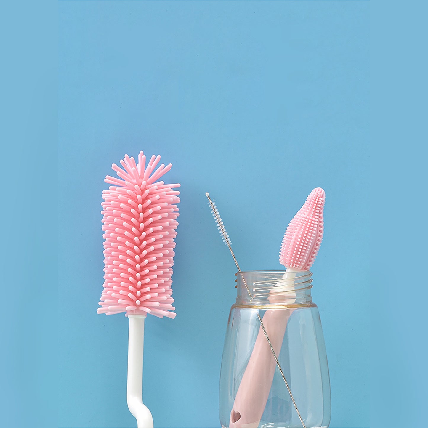 Kit Brosse de Nettoyage pour Biberons et Accessoires – Silicone Doux & Durable