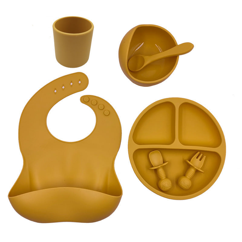 ️ Set Repas Bébé en Silicone – Complet, Sain & Facile à Nettoyer